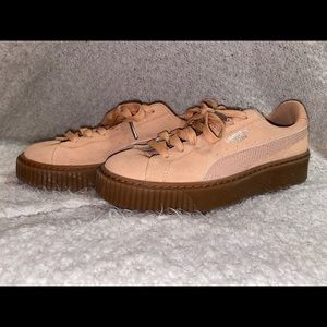 Puma suede platform sneakers
